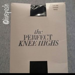 NWT ANN TAYLOR Black Perfect Knee Highs